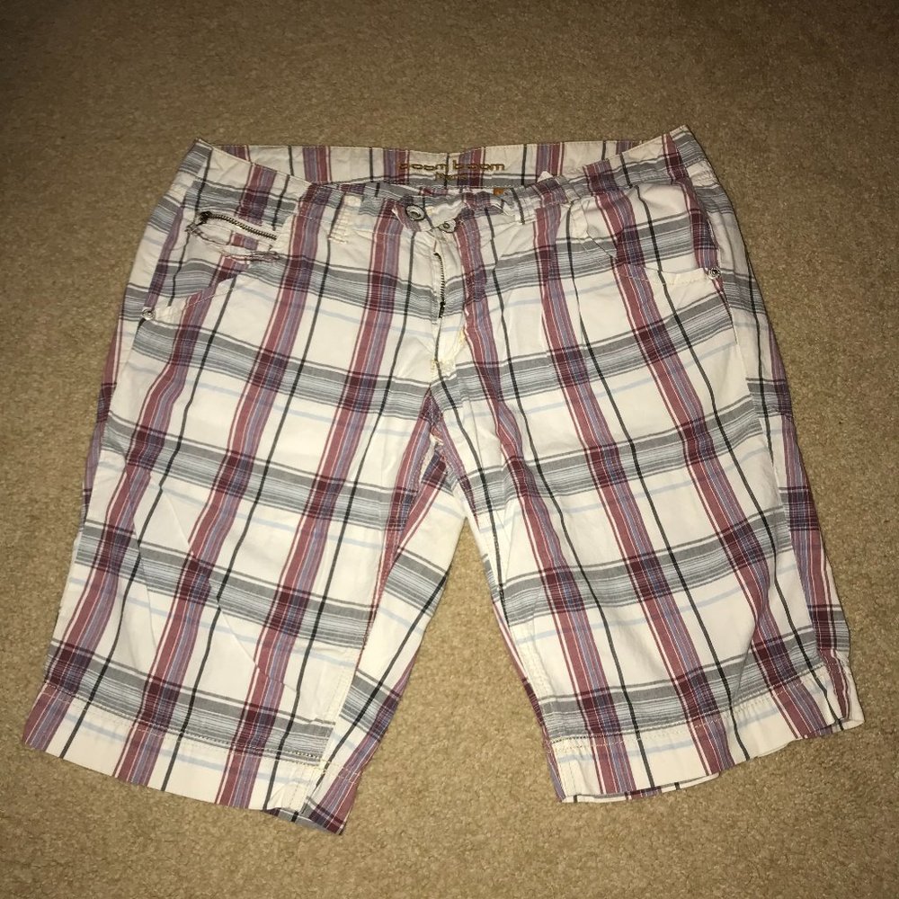 Boom Boom Plaid Bermuda Shorts